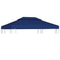 Copertura Superiore per Gazebo a 2 Strati 310 g/m² 4x3 m Blu cod mxl 70704