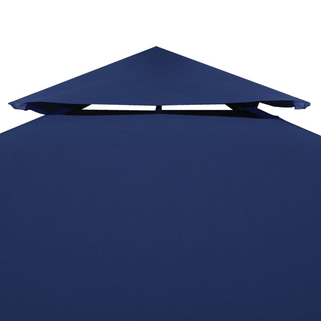 Copertura Superiore per Gazebo a 2 Strati 310 g/m² 4x3 m Blu cod mxl 70704