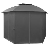 Gazebo Padiglione da Giardino con Tende Esagonale 360x265 cm cod mxl 66292