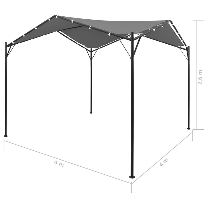 Gazebo 4x4 m Antracite cod 8567