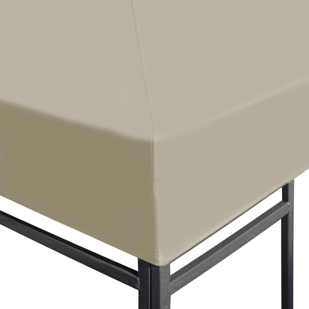 Tetto per Gazebo 310 g/m² 3x3 m Beige 44778