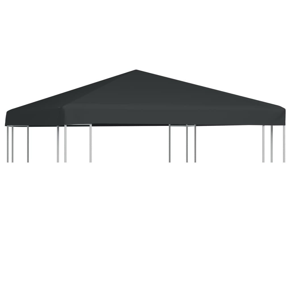 Copertura Superiore per Gazebo 310 g/m² 3x3 m Grigio 44781