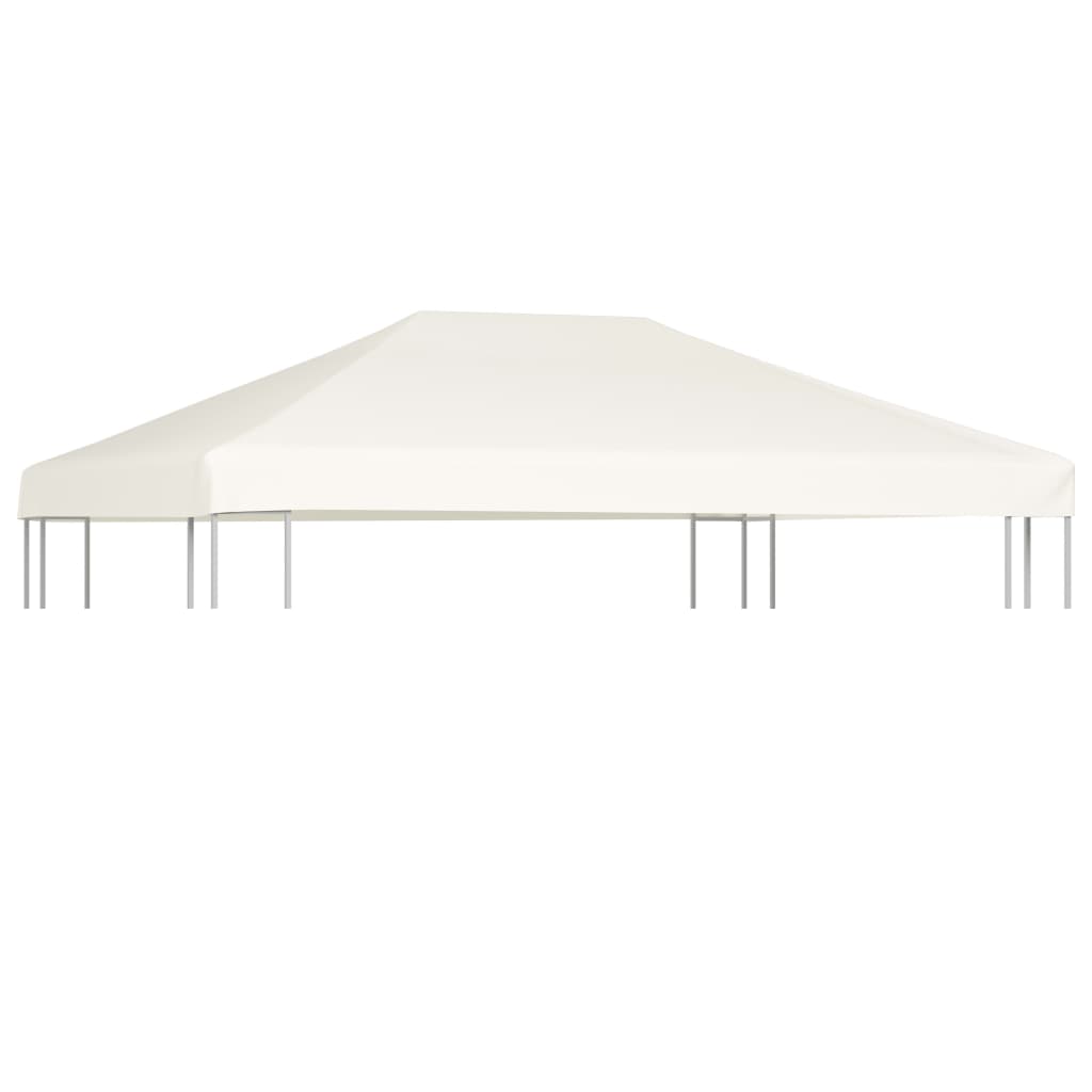 Copertura Superiore per Gazebo 310 g/m² 4x3 m Bianco Cremacod mxl 121155