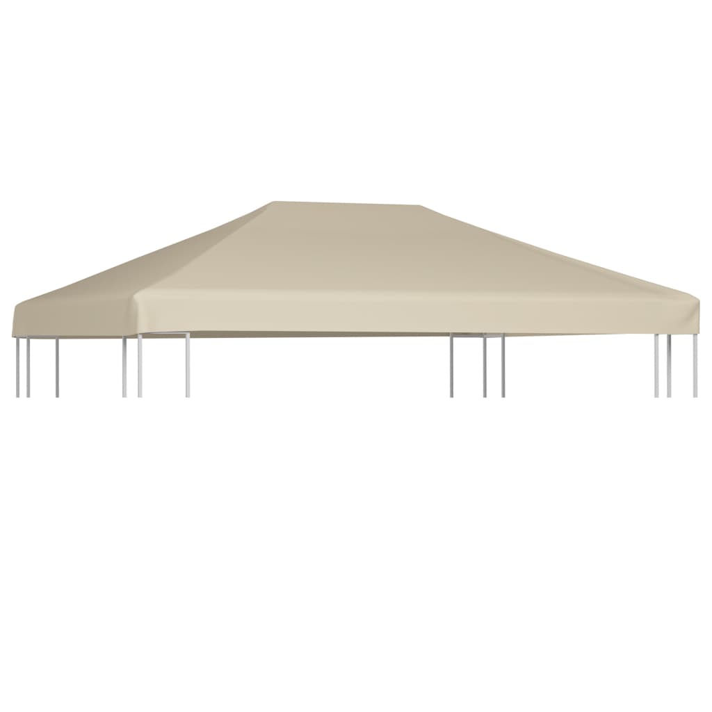 Copertura Superiore per Gazebo 310 g/m² 4x3m Beige 44784