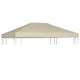 Copertura Superiore per Gazebo 310 g/m² 4x3m Beigecod mxl 103953