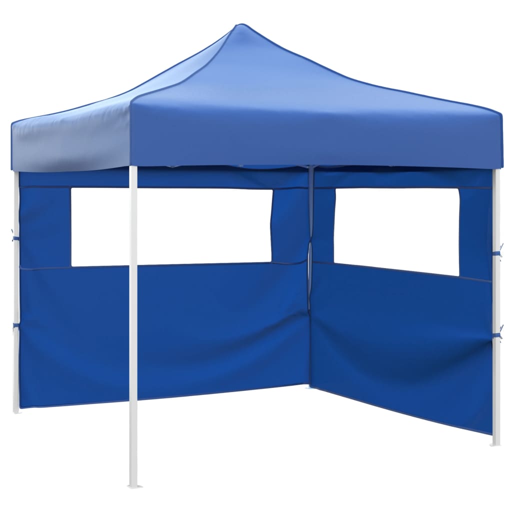 Tenda Pieghevole con 2 Pareti 3x3 m Blu cod mxl 65975