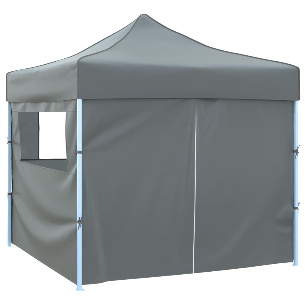 Tendone per Feste Pieghevole Pop-Up con 4 Pareti 3x3m Antracite 44964