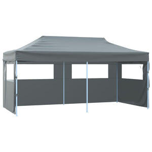 Tenda Pieghevole Pop-Up con Pareti Laterali 3x6 m Antracite 44966