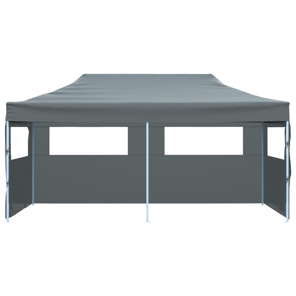 Tenda Pieghevole Pop-Up con Pareti Laterali 3x6 m Antracite 44966