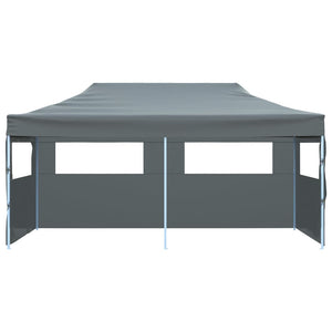 Tenda Pieghevole Pop-Up con Pareti Laterali 3x6 m Antracite 44966