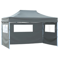 Tenda Pieghevole Pop-Up 4 Pareti Laterali 3x4,5 m Antracite 44970