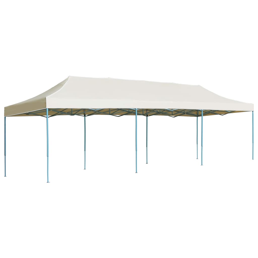 Gazebo Pieghevole Pop-Up 3x9 m Crema 44974