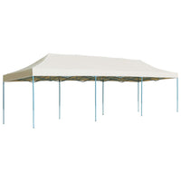 Gazebo Pieghevole Pop-Up 3x9 m Crema 44974