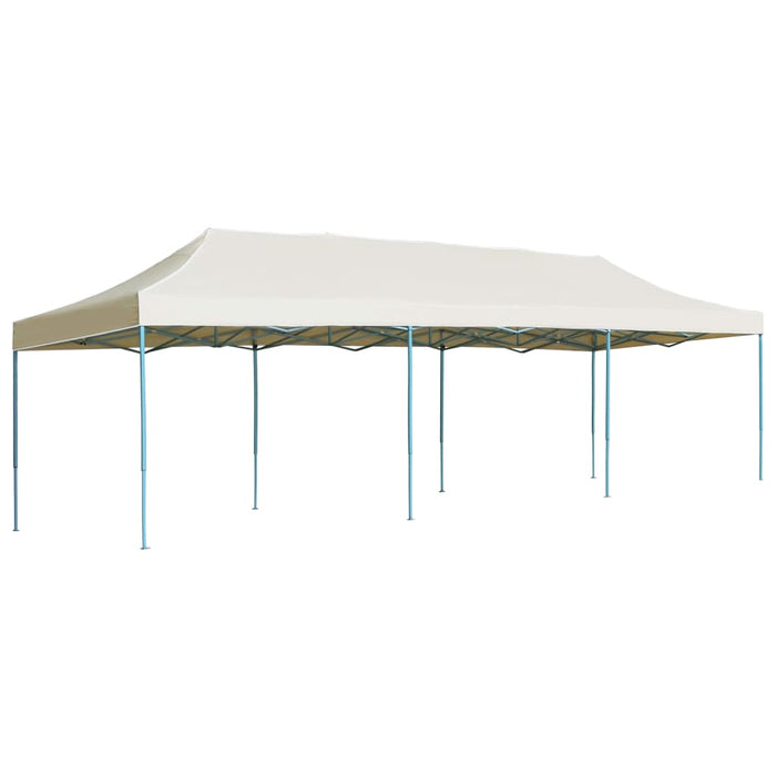 Gazebo Pieghevole Pop-Up 3x9 m Crema 44974