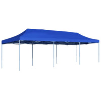 Gazebo Pieghevole Pop-Up 3x9 m Blu 44977