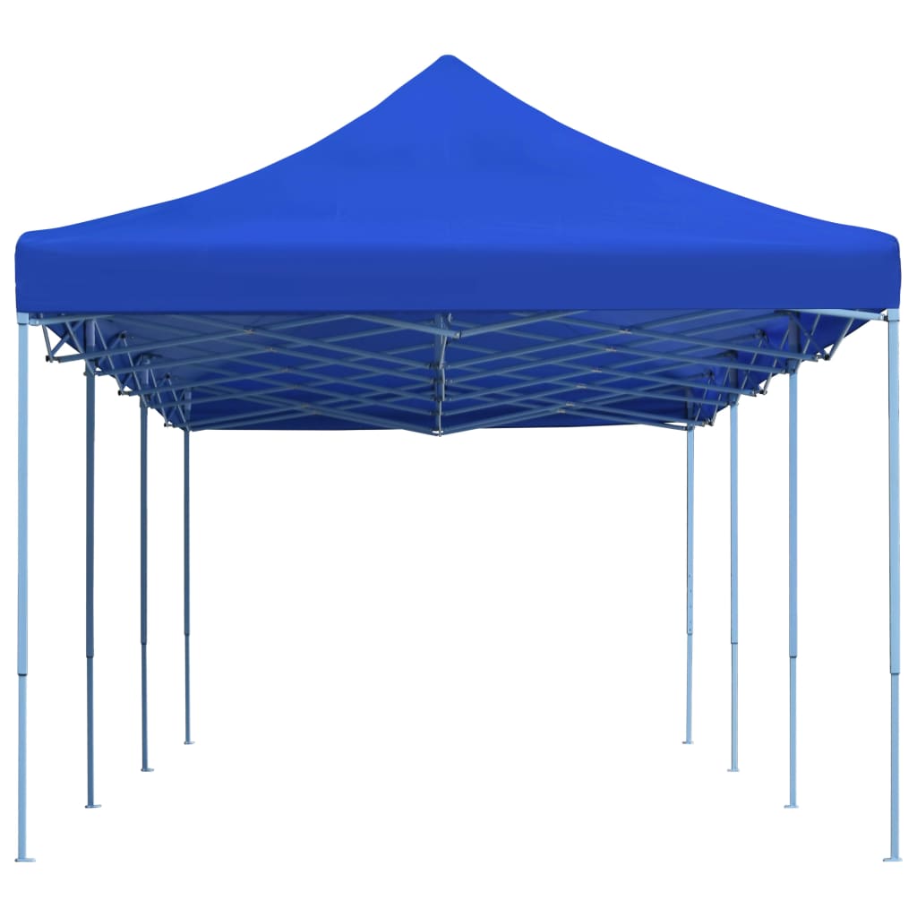 Gazebo Pieghevole Pop-Up 3x9 m Blu 44977