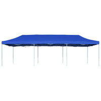 Gazebo Pieghevole Pop-Up 3x9 m Blu 44977