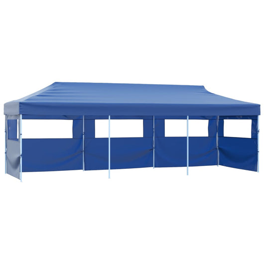 Tenda Pieghevole Pop-Up con 5 Pareti Laterali 3x9 m Blu 44978