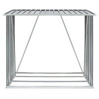 Capannone da Giardino in Acciaio Zincato Grigio 163x83x154 cm 44959