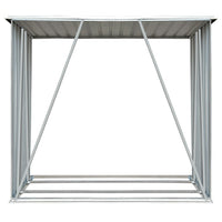 Capannone da Giardino in Acciaio Zincato Grigio 163x83x154 cm 44959