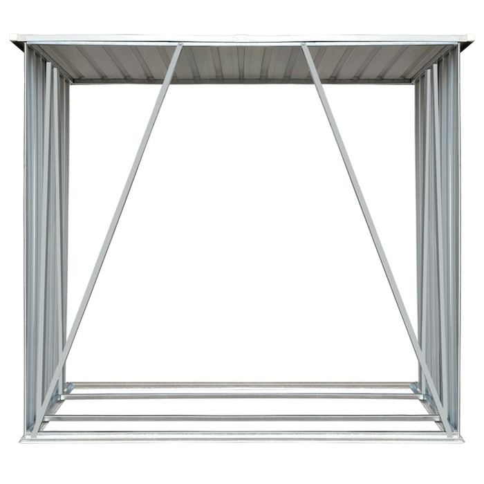 Capannone da Giardino in Acciaio Zincato Grigio 163x83x154 cm 44959