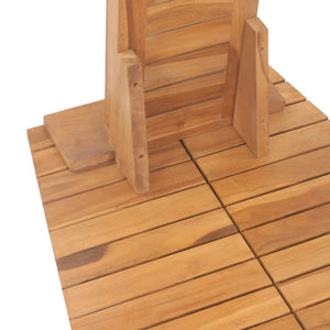 Doccia da Giardino in Legno Massello di Teak 70x75x204cm cod mxl 51740