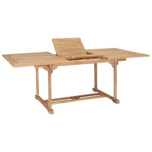 Tavolo da Pranzo Allungabile 150-200x100x75 cm Massello di Teak 44674