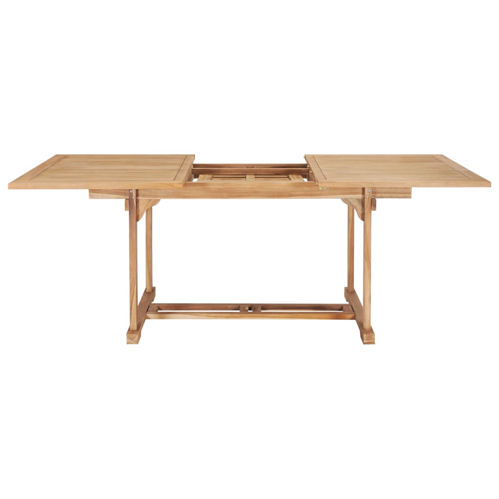 Tavolo da Pranzo Allungabile 150-200x100x75 cm Massello di Teak 44674