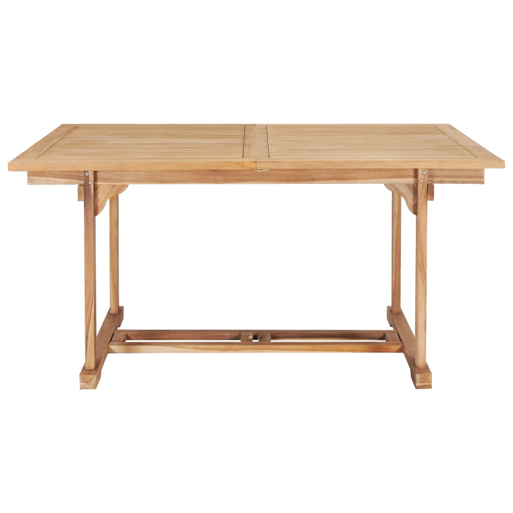 Tavolo da Pranzo Allungabile 150-200x100x75 cm Massello di Teak 44674