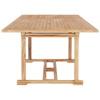 Tavolo da Pranzo Allungabile 150-200x100x75 cm Massello di Teak 44674