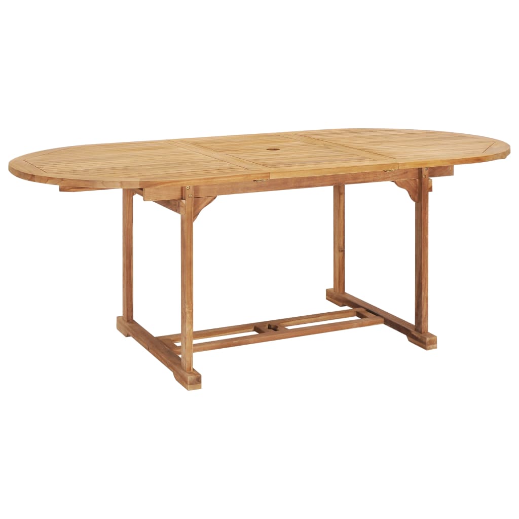 Tavolo da Pranzo Allungabile 150-200x100x75 cm Massello di Teak 44675