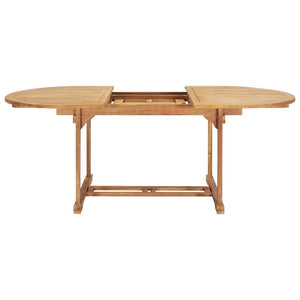 Tavolo da Pranzo Allungabile 150-200x100x75 cm Massello di Teak 44675