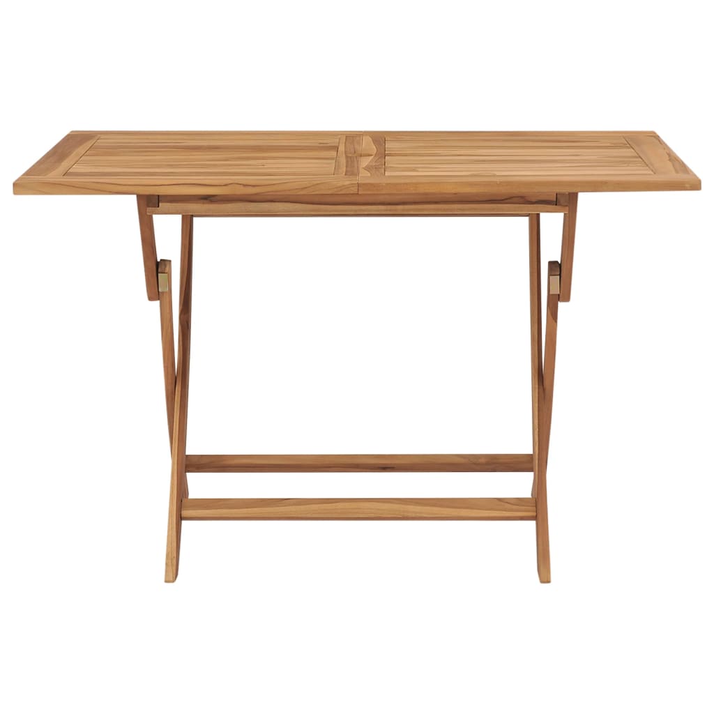 Tavolo Pieghevole da Giardino 120x70x75 cm in Massello di Teak cod mxl 54469