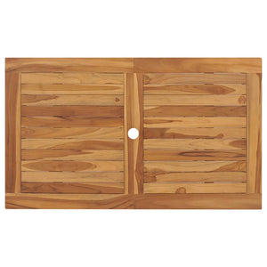 Tavolo Pieghevole da Giardino 120x70x75 cm in Massello di Teak cod mxl 54469