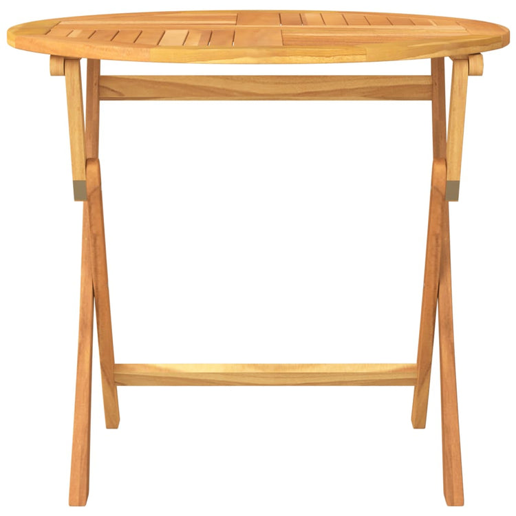 Tavolo da Giardino Pieghevole 85x76cm in Legno Massello di Teak cod mxl 34510