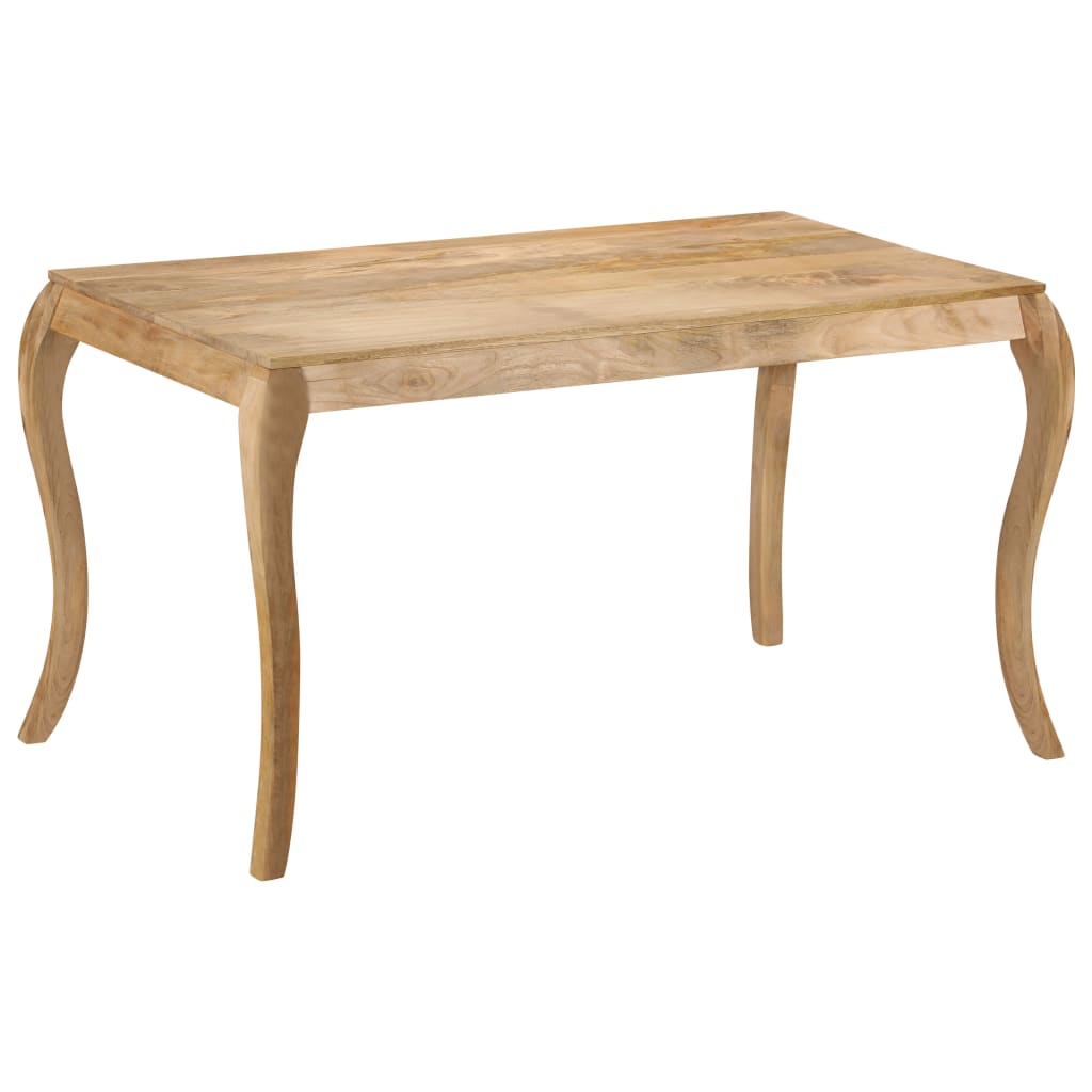 Tavolo da Pranzo in Legno Massello di Mango 135x75x76cm 247114