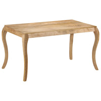 Tavolo da Pranzo in Legno Massello di Mango 135x75x76cm 247114