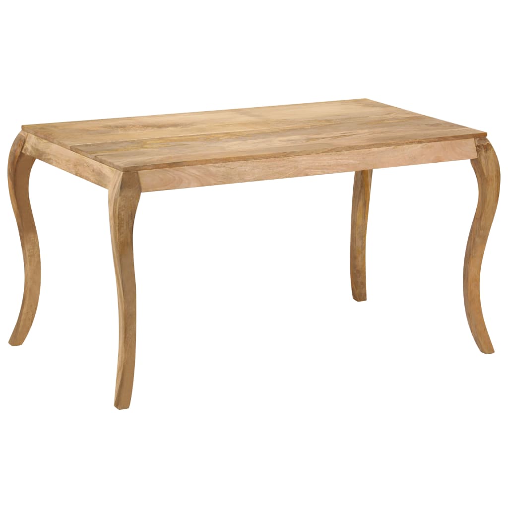 Tavolo da Pranzo in Legno Massello di Mango 135x75x76cm 247114