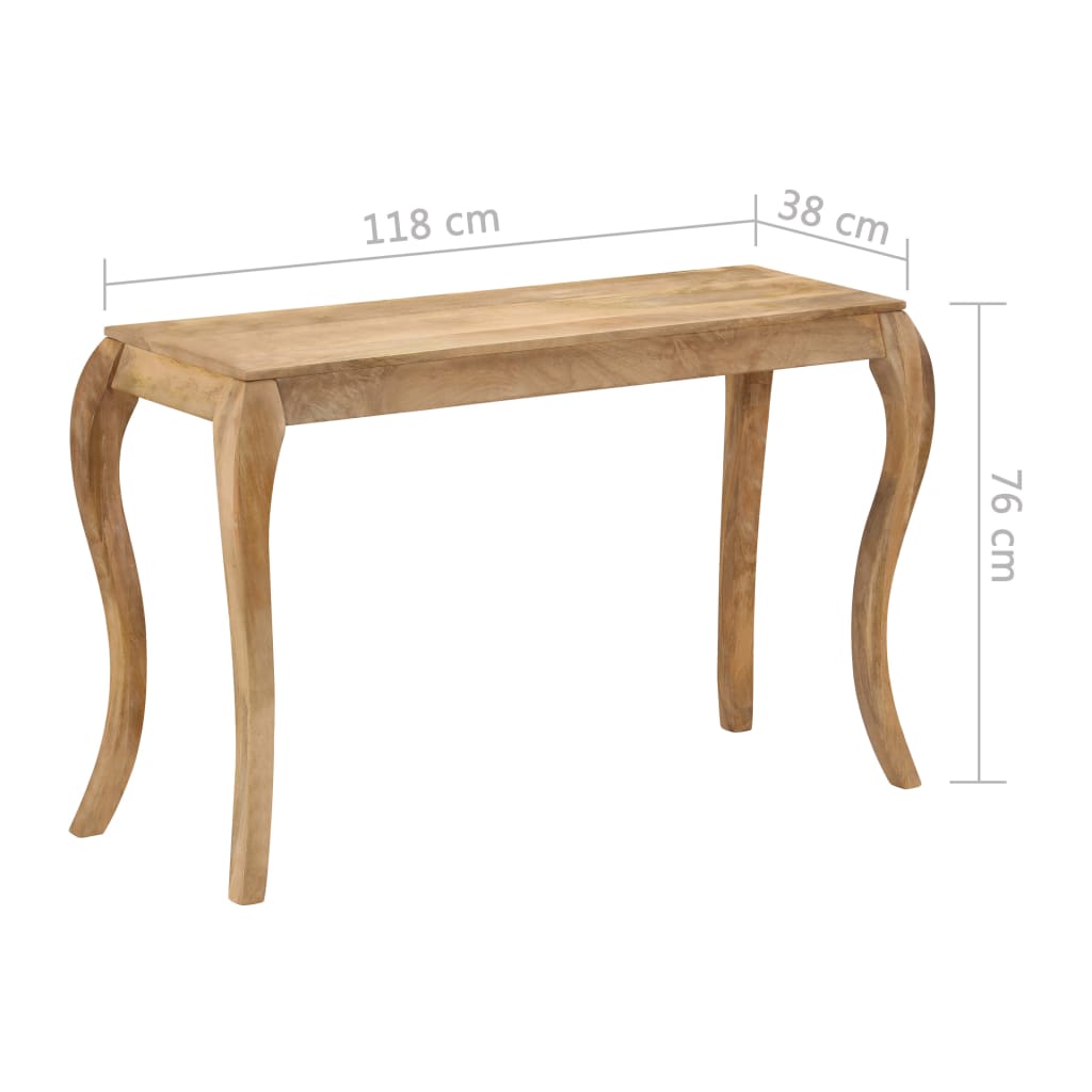 Tavolo Consolle in Legno Massello di Mango 118x38x76 cm cod mxl 21269