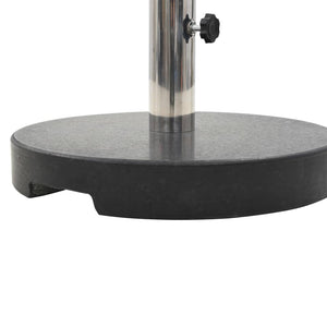 Base per Parasole Circolare in Granito Nera 20 kg