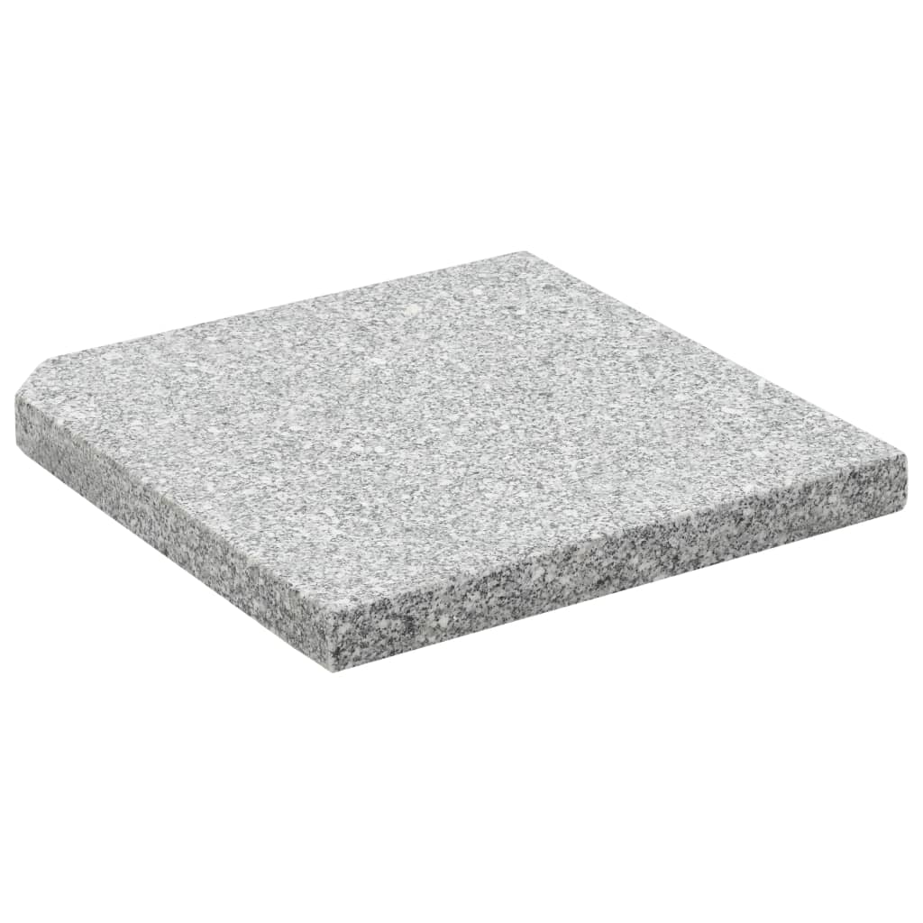 Piastra per Parasole in Granito Quadrata 25 kg Grigia cod mxl 50306