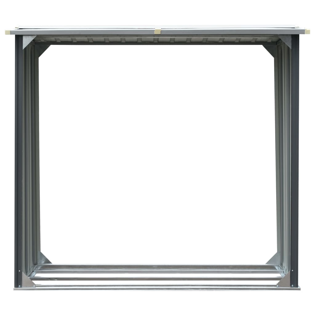 Capannone da Giardino in Acciaio Zincato 172x91x154cm Grigio 44858