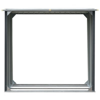 Capannone da Giardino in Acciaio Zincato 172x91x154cm Grigio 44858