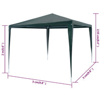 Tenda per Feste 3x3 m Verde 45091