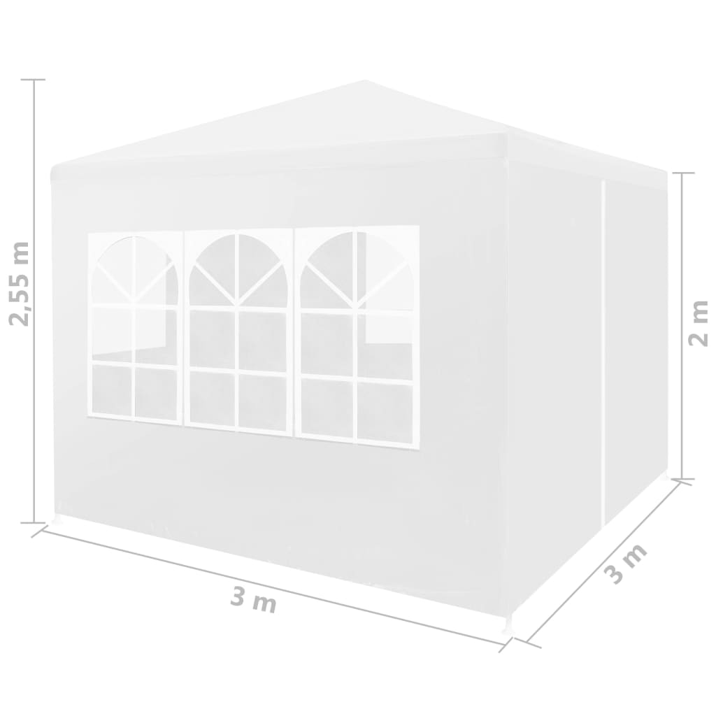 Tendone per Feste 3x3 m Bianco cod mxl 66296