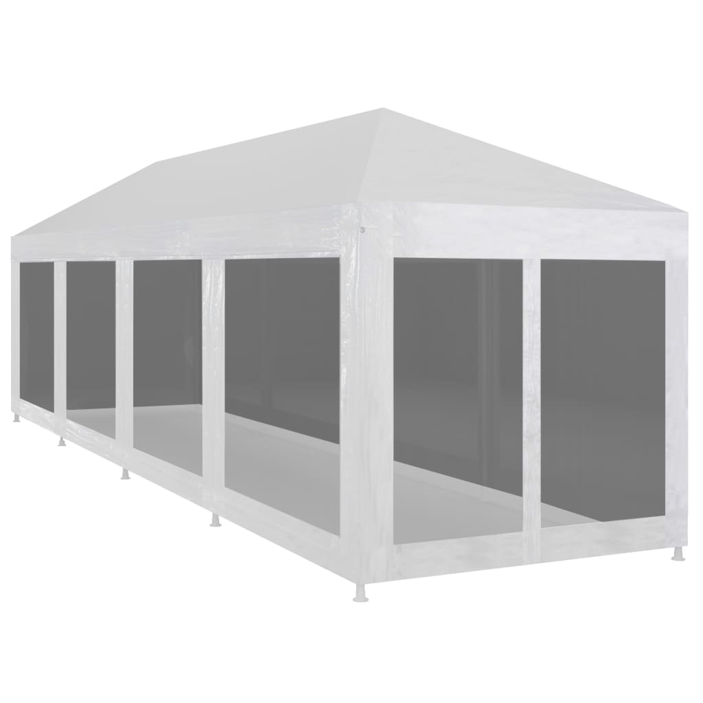 Tenda per Feste con 10 Pareti in Rete 12x3 m