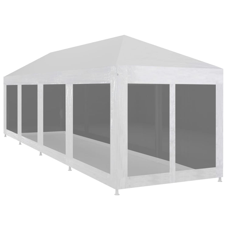 Tenda per Feste con 10 Pareti in Rete 12x3 m