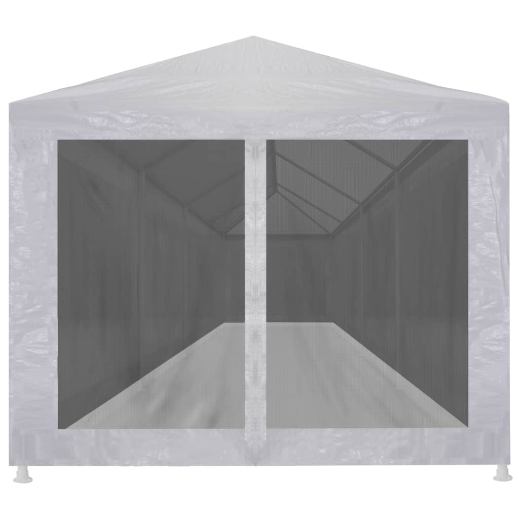 Tenda per Feste con 10 Pareti in Rete 12x3 m