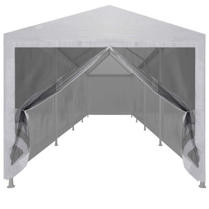 Tenda per Feste con 10 Pareti in Rete 12x3 m