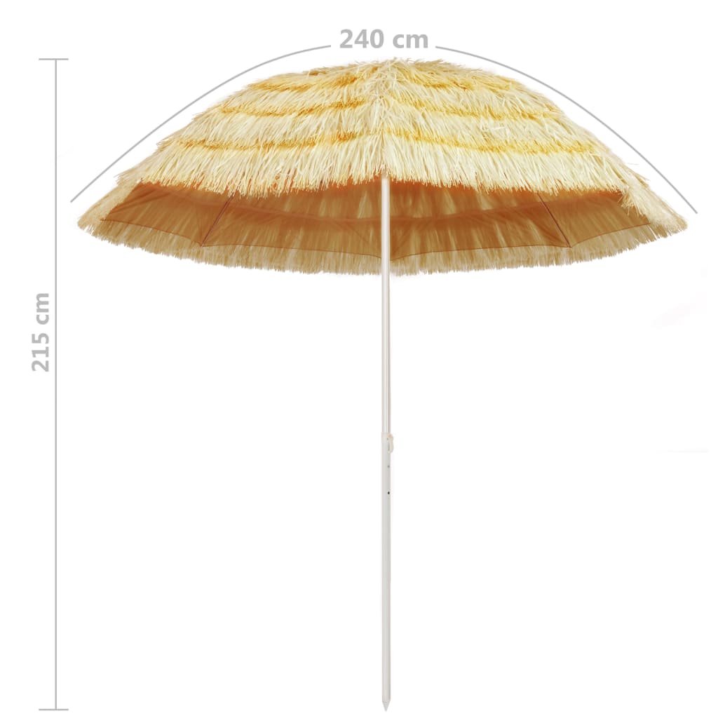 Ombrellone da Spiaggia 240 cm in Stile Hawaiano cod 11264